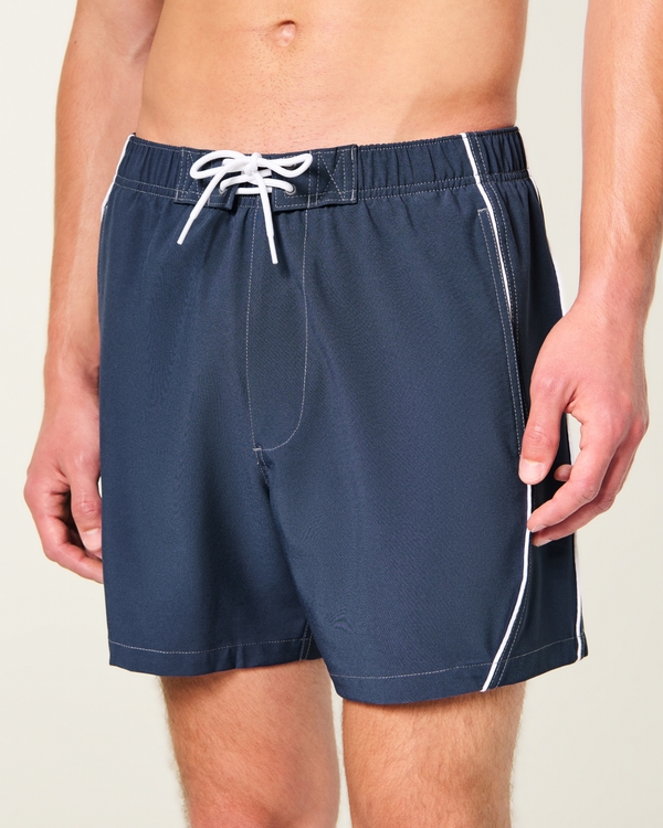 Sport Mid-Thigh Boardshorts, Navy view 1