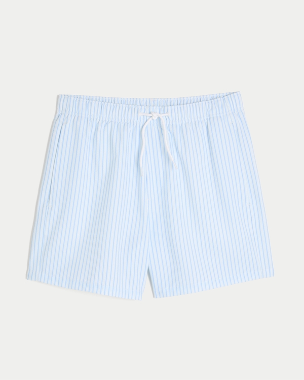 Seersucker Vacation Swim Trunks, Light Blue view 1