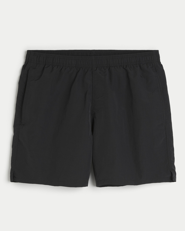 Baggy Swim Shorts, Black