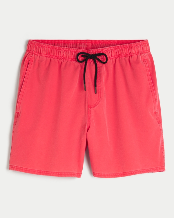 Guard Swim Trunks 6", Bright Red