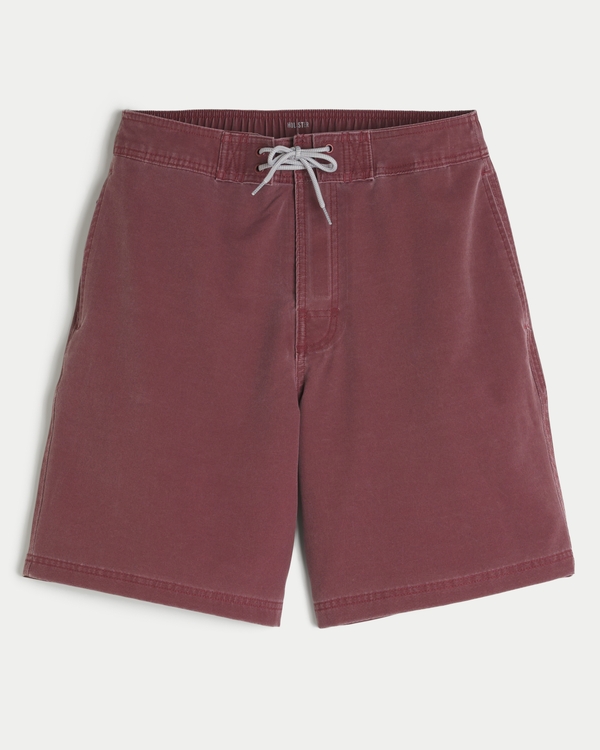 Baggy Board Shorts, Washedd Maroon