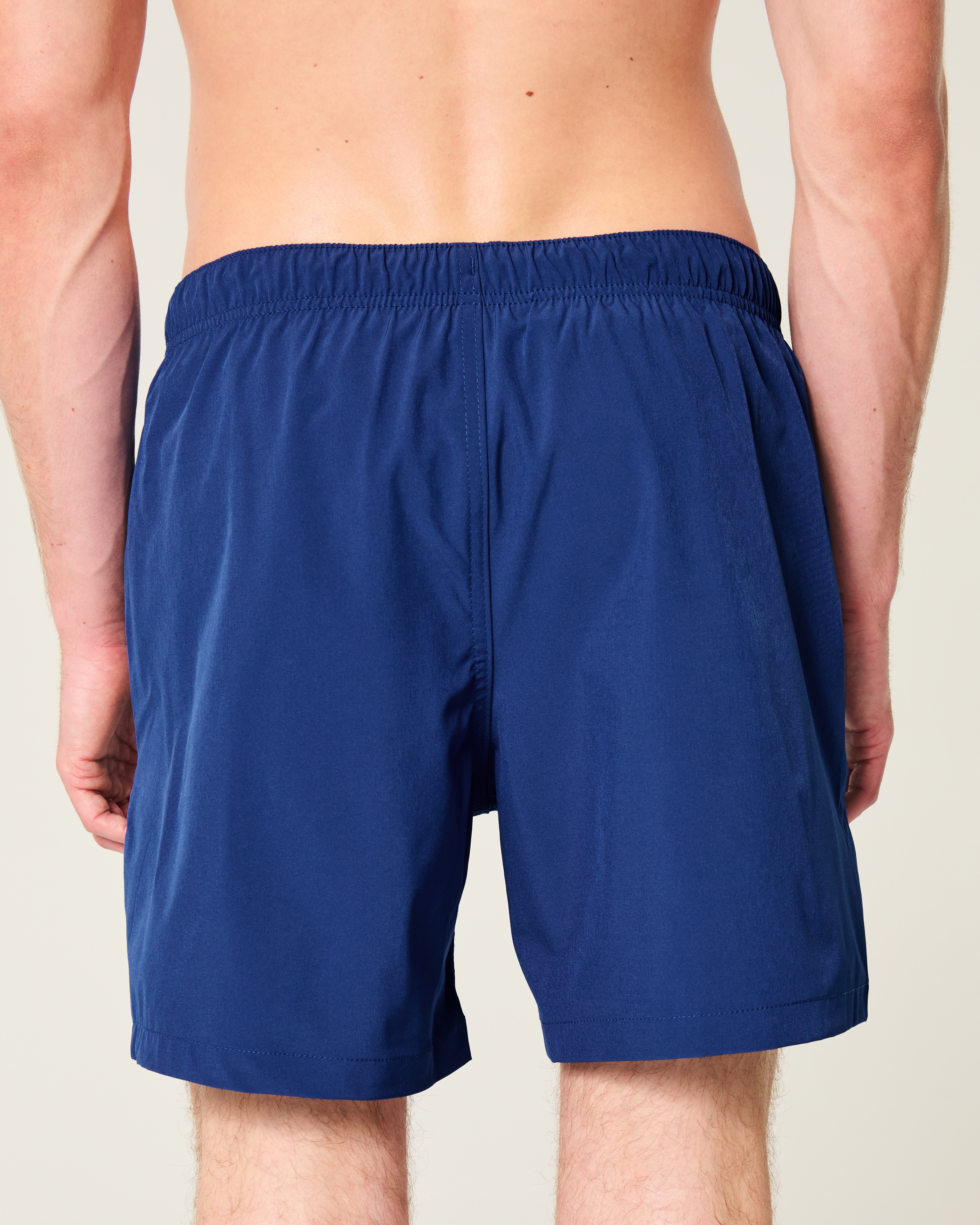 Huntington Beach Graphic Mid-Thigh Volley Swim Trunks