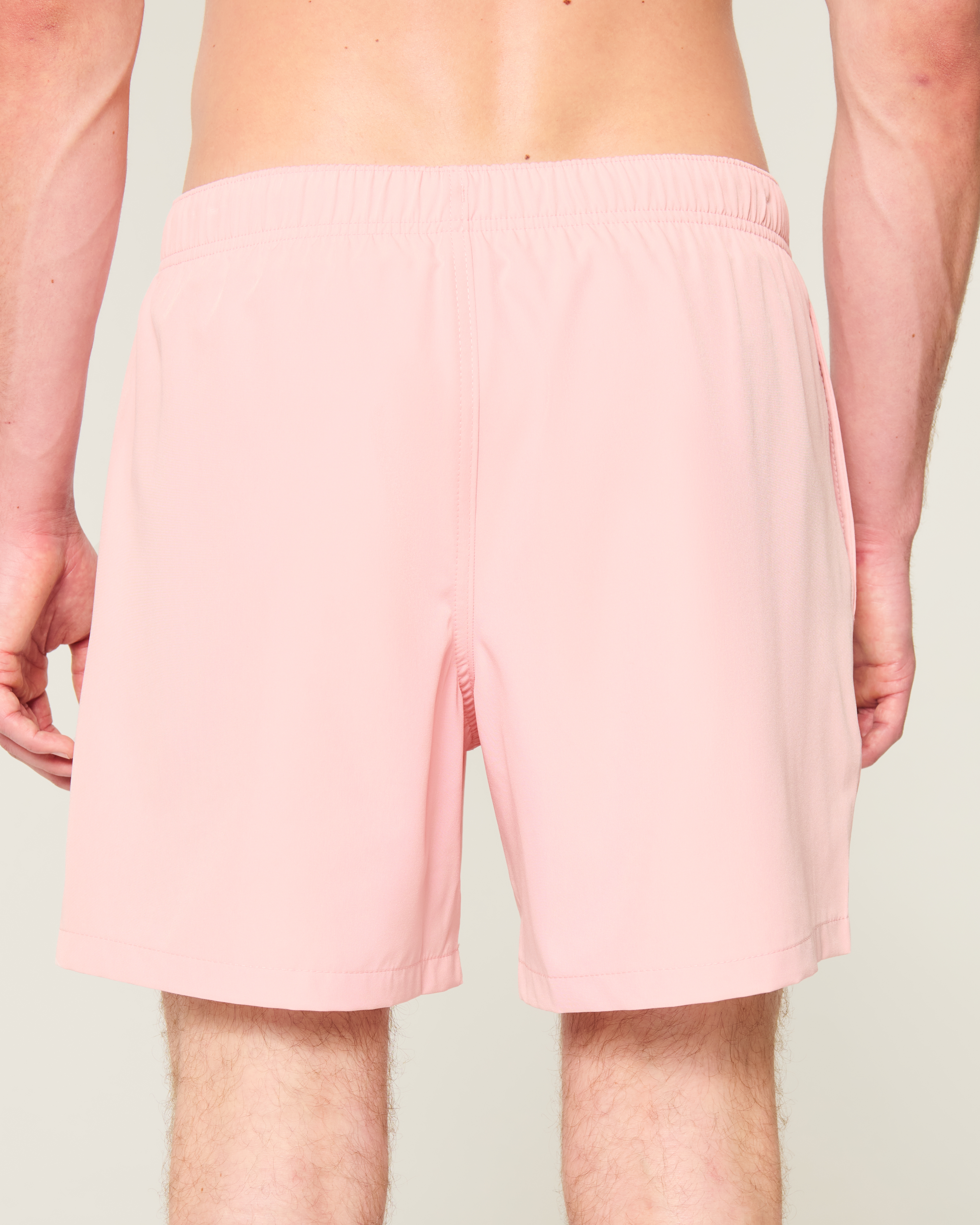 Hawaii Graphic Mid-Thigh Volley Swim Trunks