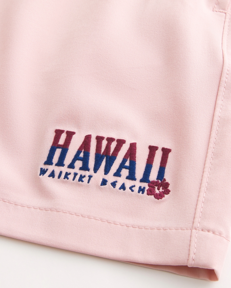 Hawaii Graphic Guard Swim Trunks 6"