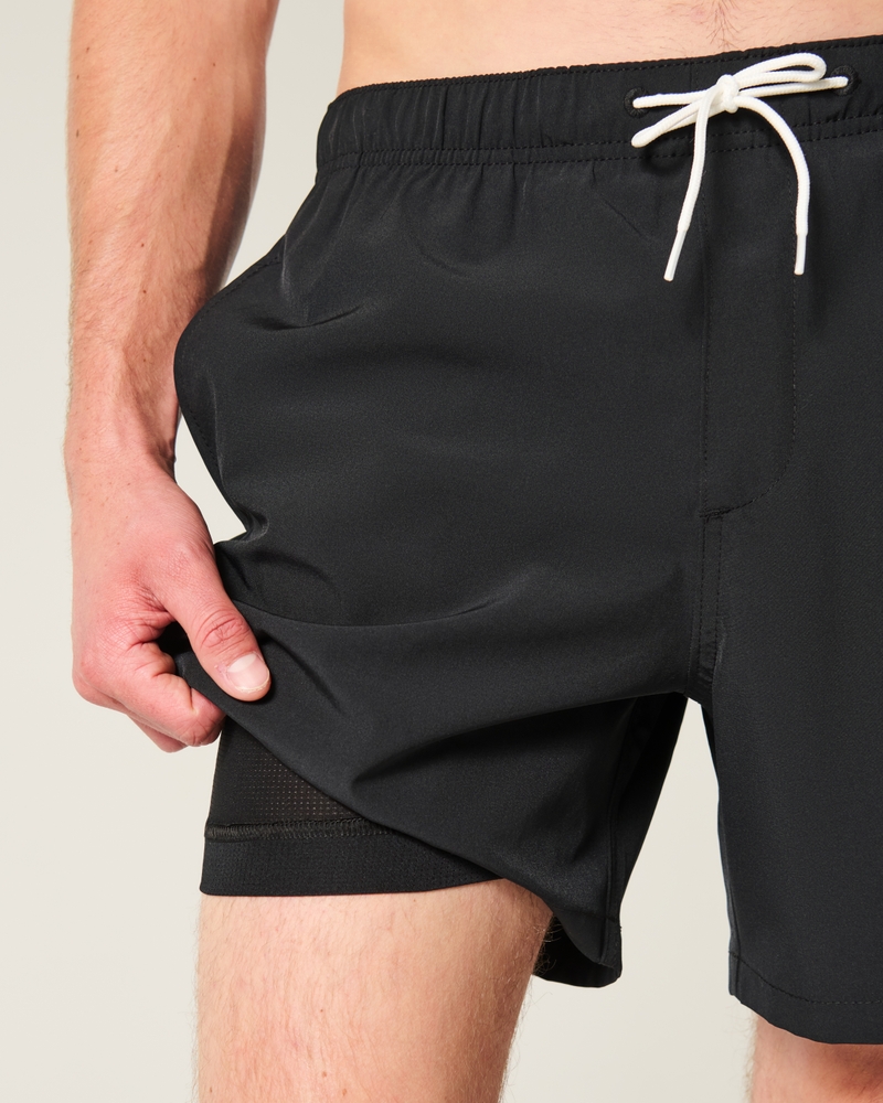 Puerto Viejo Graphic Guard Swim Trunks 6"