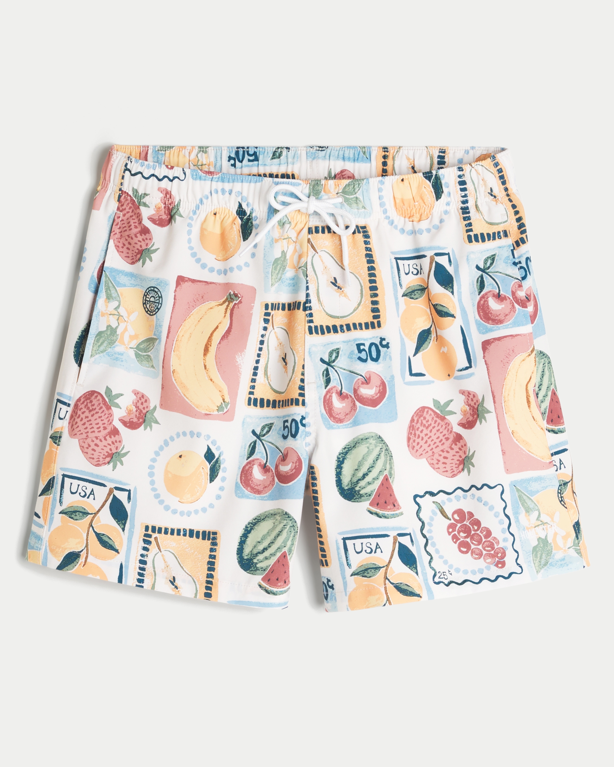 Mid-Thigh Swim Trunks