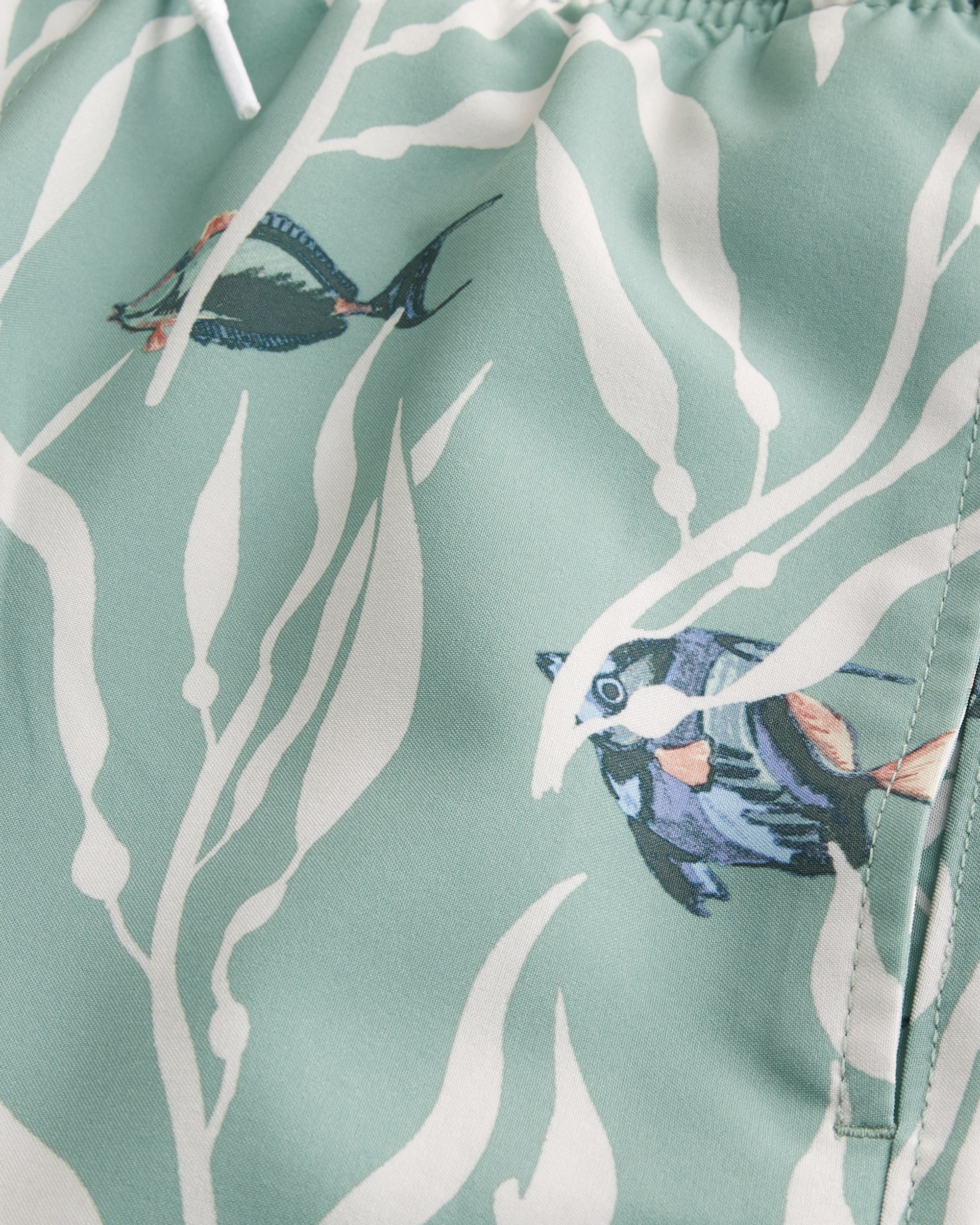 Mid-Thigh Swim Trunks