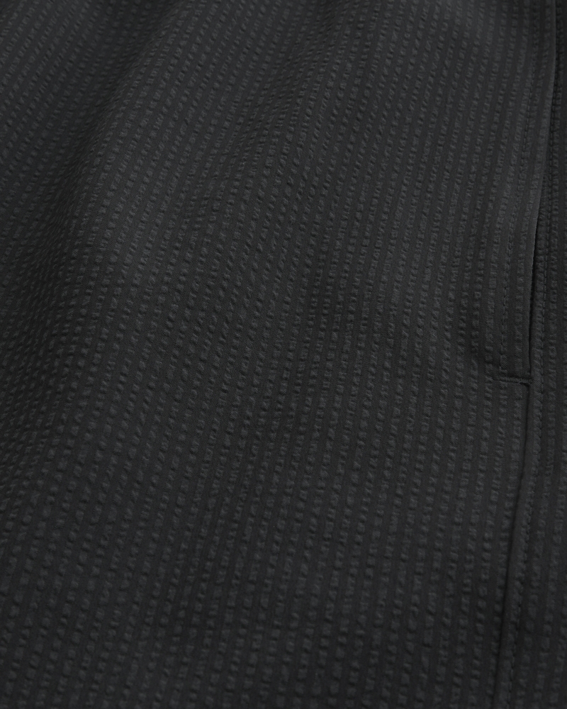 Mid-Thigh Seersucker Volley Swim Shorts