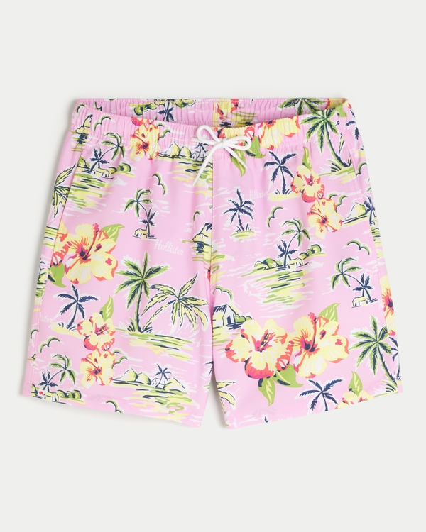 Mid-Thigh Swim Trunks