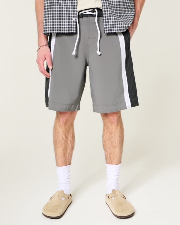 At-the-Knee Boardshorts, Dark Gray view 2