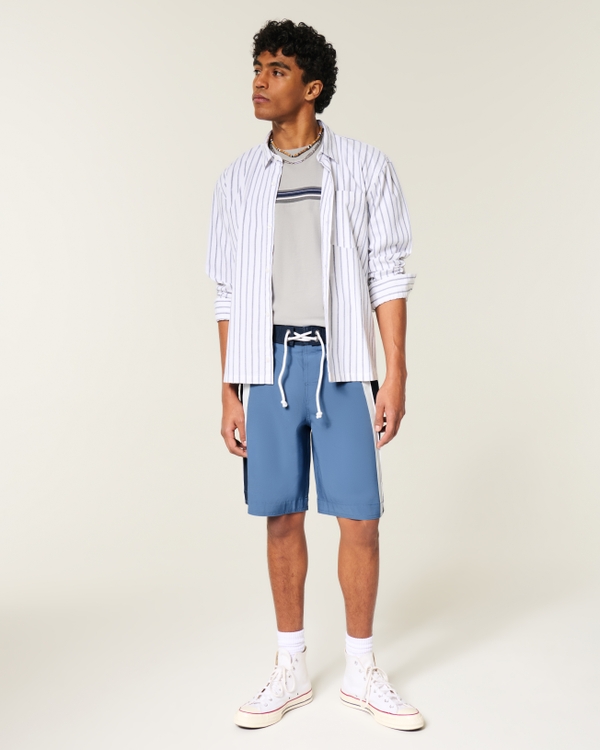 At-the-Knee Boardshorts, Dark Blue view 2