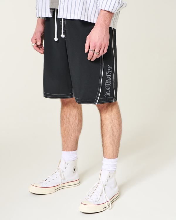 At-the-Knee Boardshorts, Black view 2
