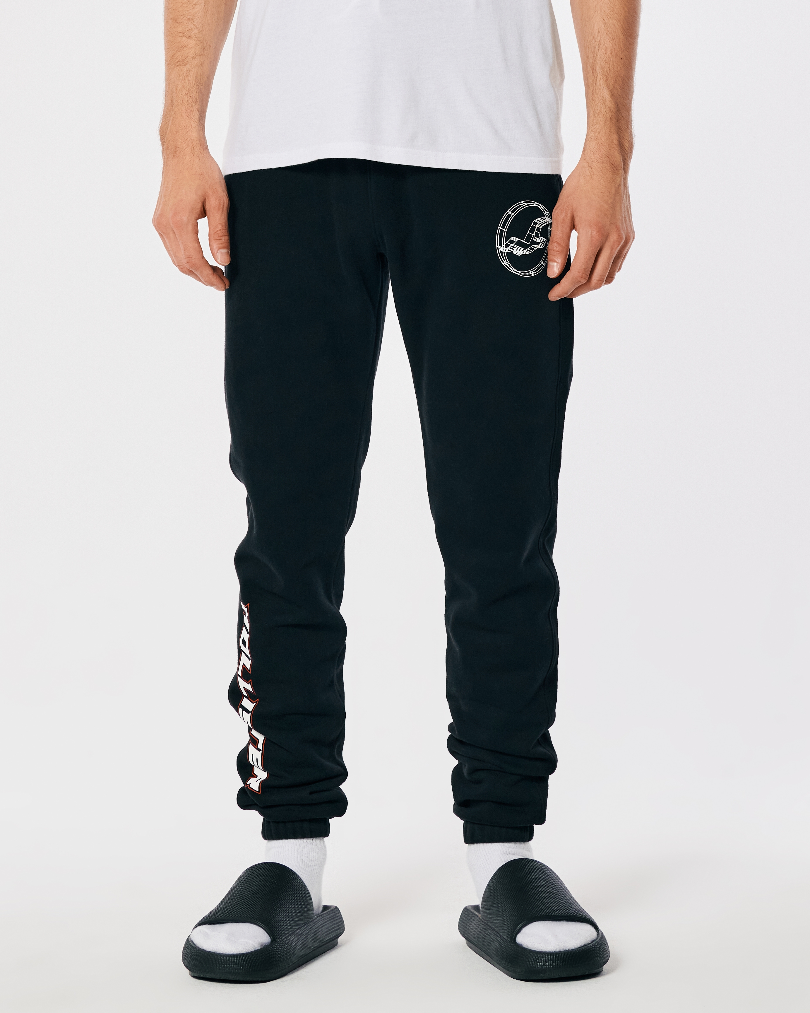 Joggers  Hollister Co. Mens Stacked Skinny Logo Icon Fleece