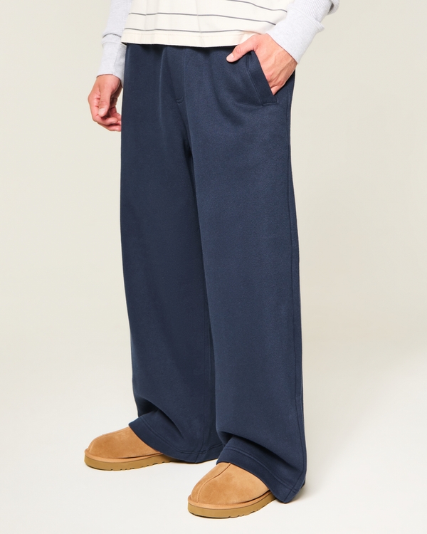 Hollister Feel Good Ultra Baggy Sweatpants, Navy view 2