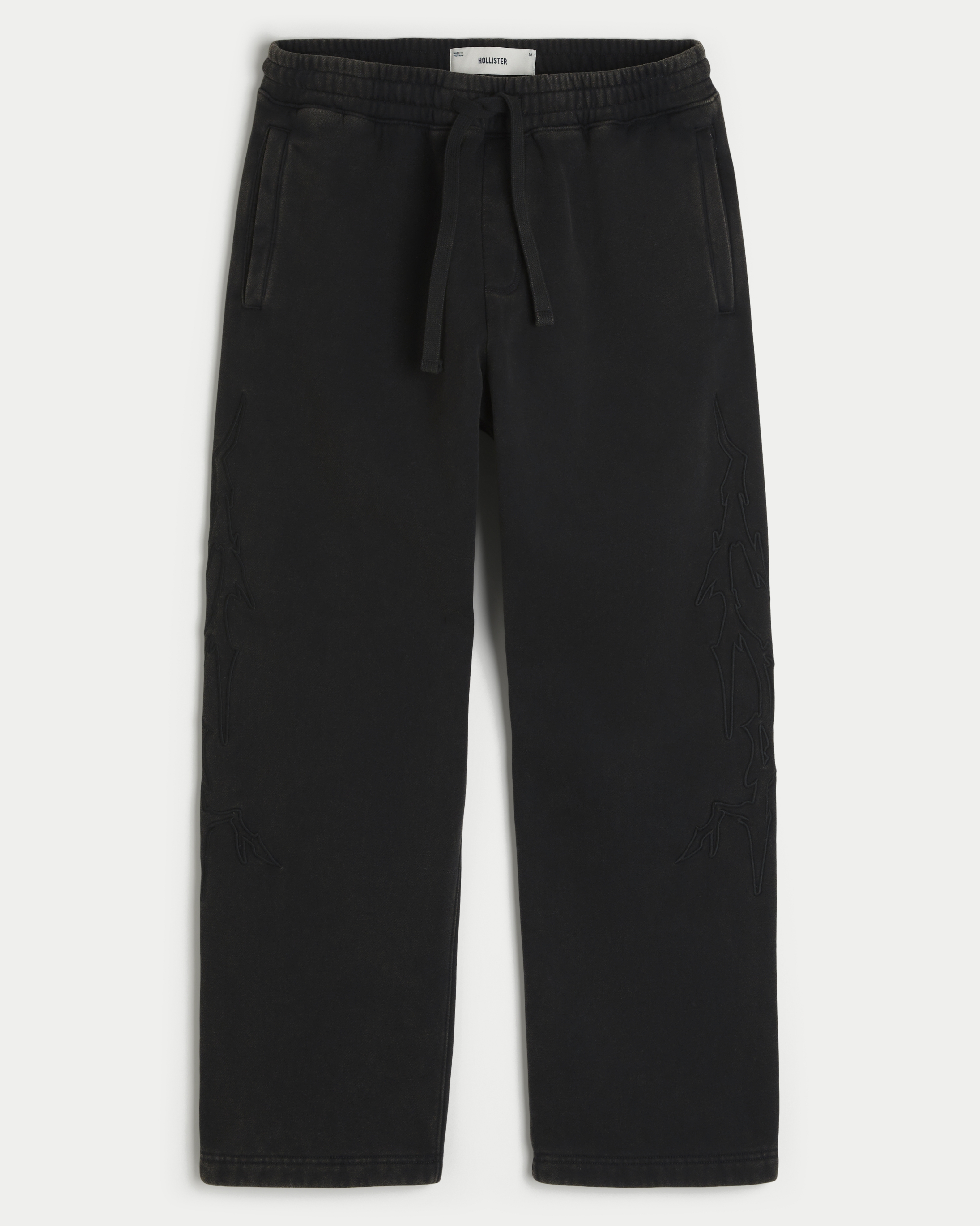 Hollister Feel Good Acid Wash Graphic Baggy Sweatpants