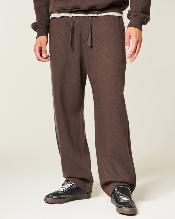 Hollister Feel Good Baggy Stud Sweatpants, Brown view 2