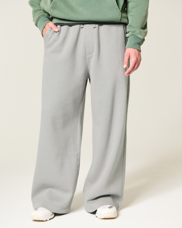Hollister Feel Good Ultra Baggy Sweatpants, Gray view 2