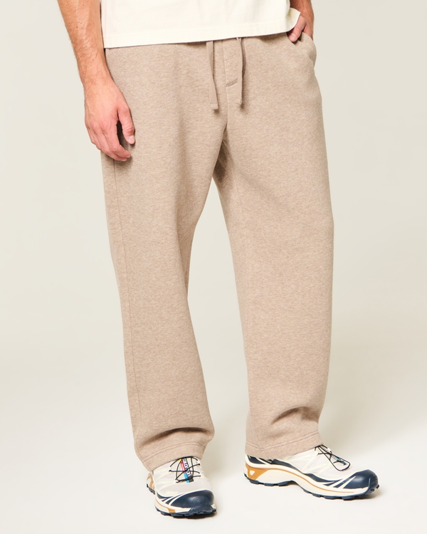 Hollister Feel Good Baggy Sweatpants, Light Heather Brown view 2