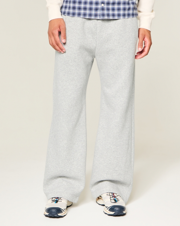 Hollister Feel Good Bootcut Sweatpants, Light Heather Gray view 2