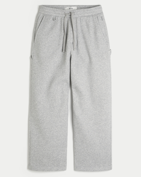 Super Baggy Utility Sweatpants, Heather Gray view 1