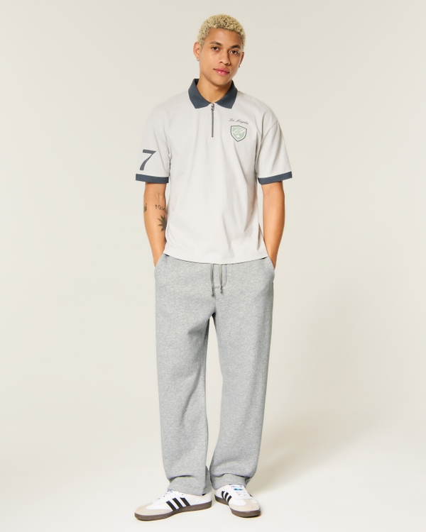 Hollister Feel Good Baggy Sweatpants, Heather Gray view 1
