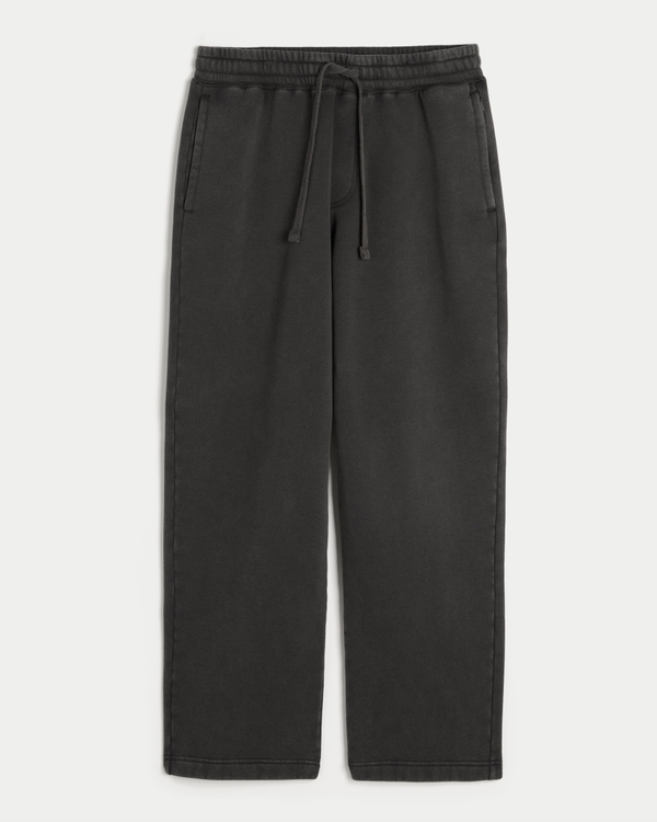 Hollister Feel Good Washed Baggy Sweatpants, Charcoal view 1