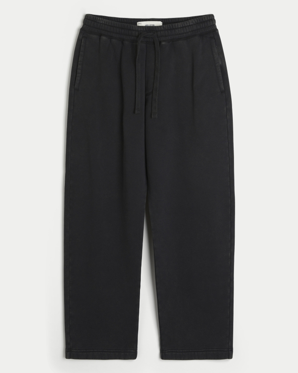 Hollister Feel Good Graphic Baggy Sweatpants, Black view 1