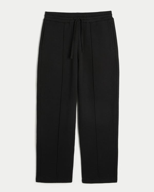 Baggy Pintuck Sweatpants, Black view 1
