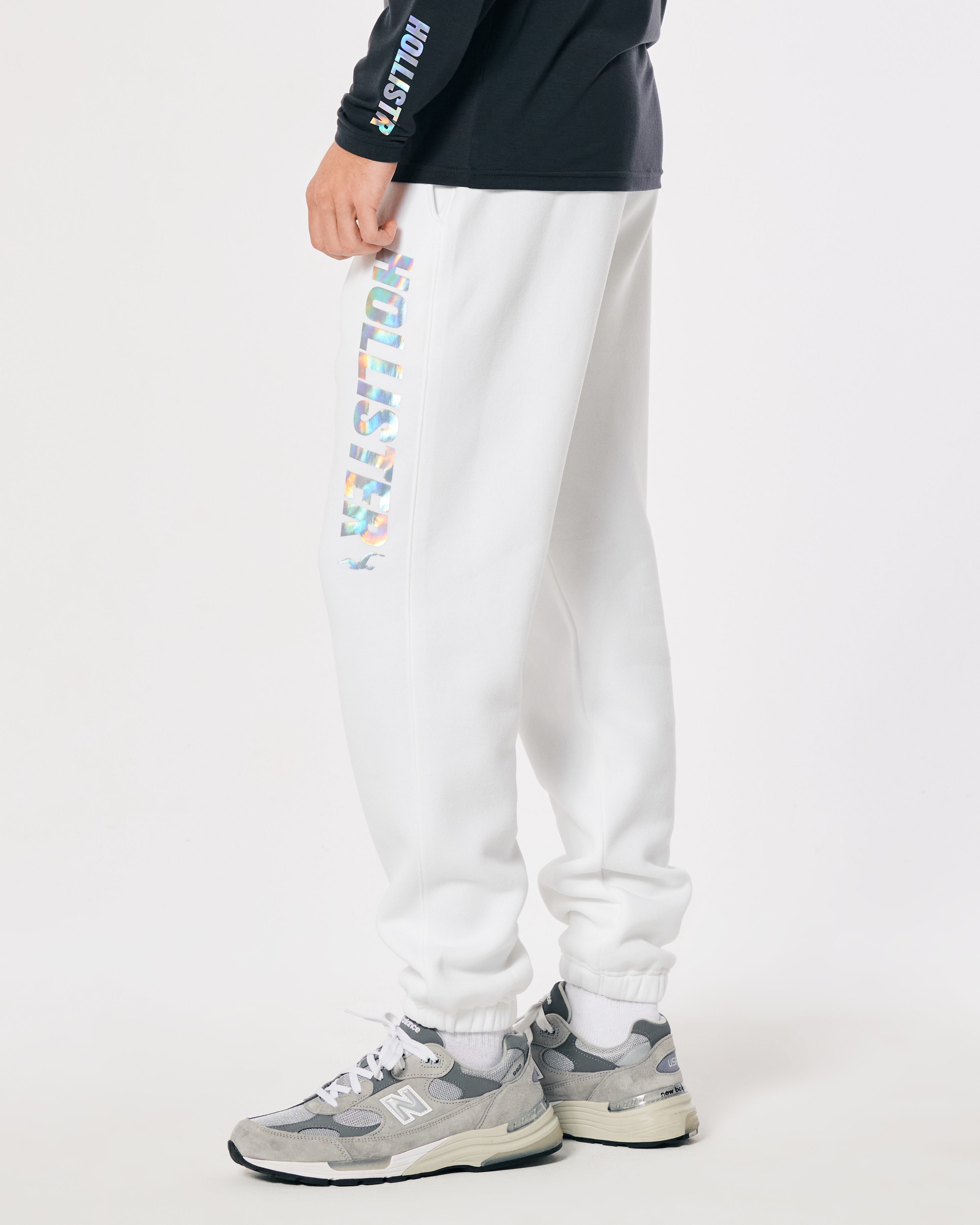 Hollister cheap white sweatpants