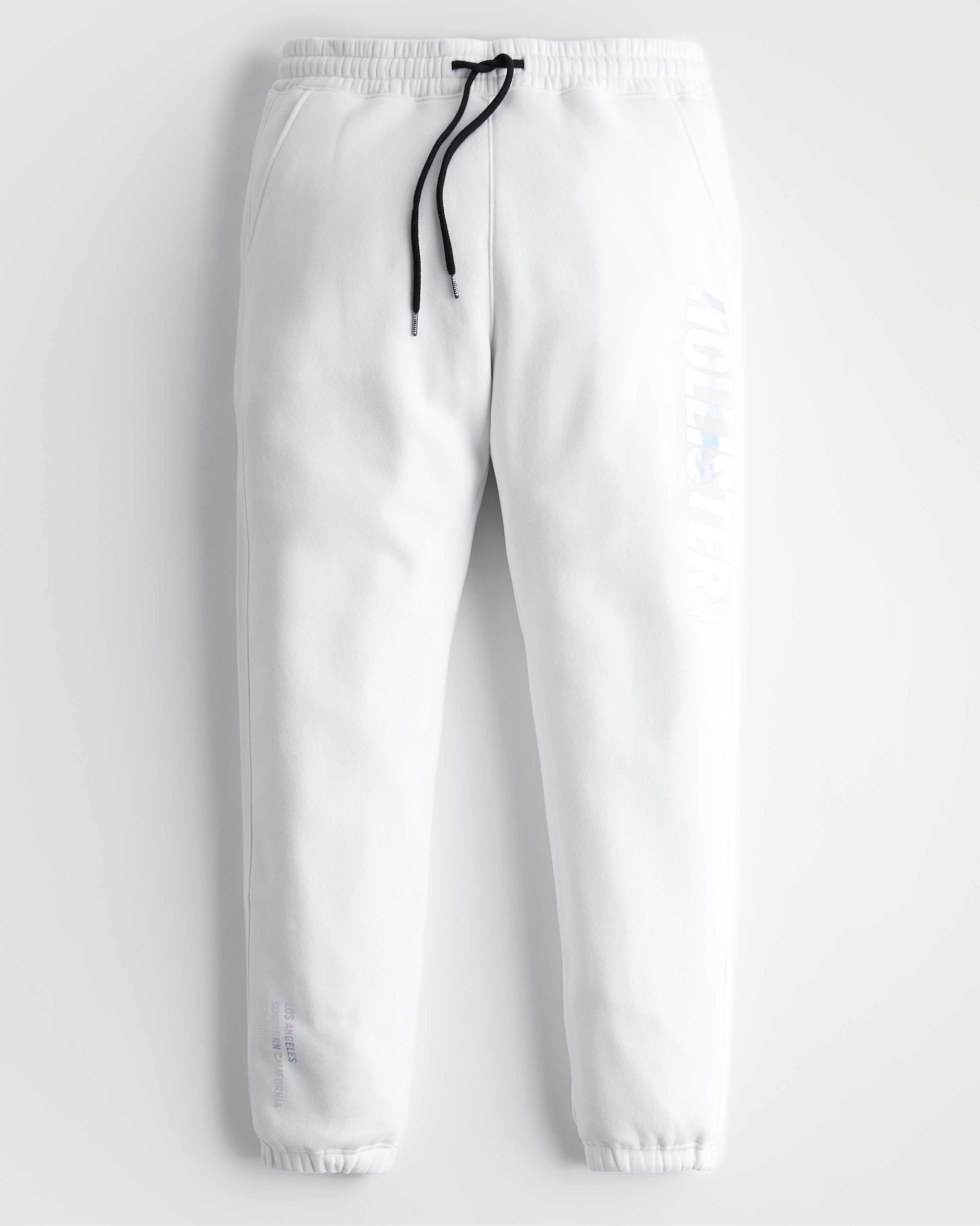 Hollister Relaxed Fleece Holographic Logo Joggers