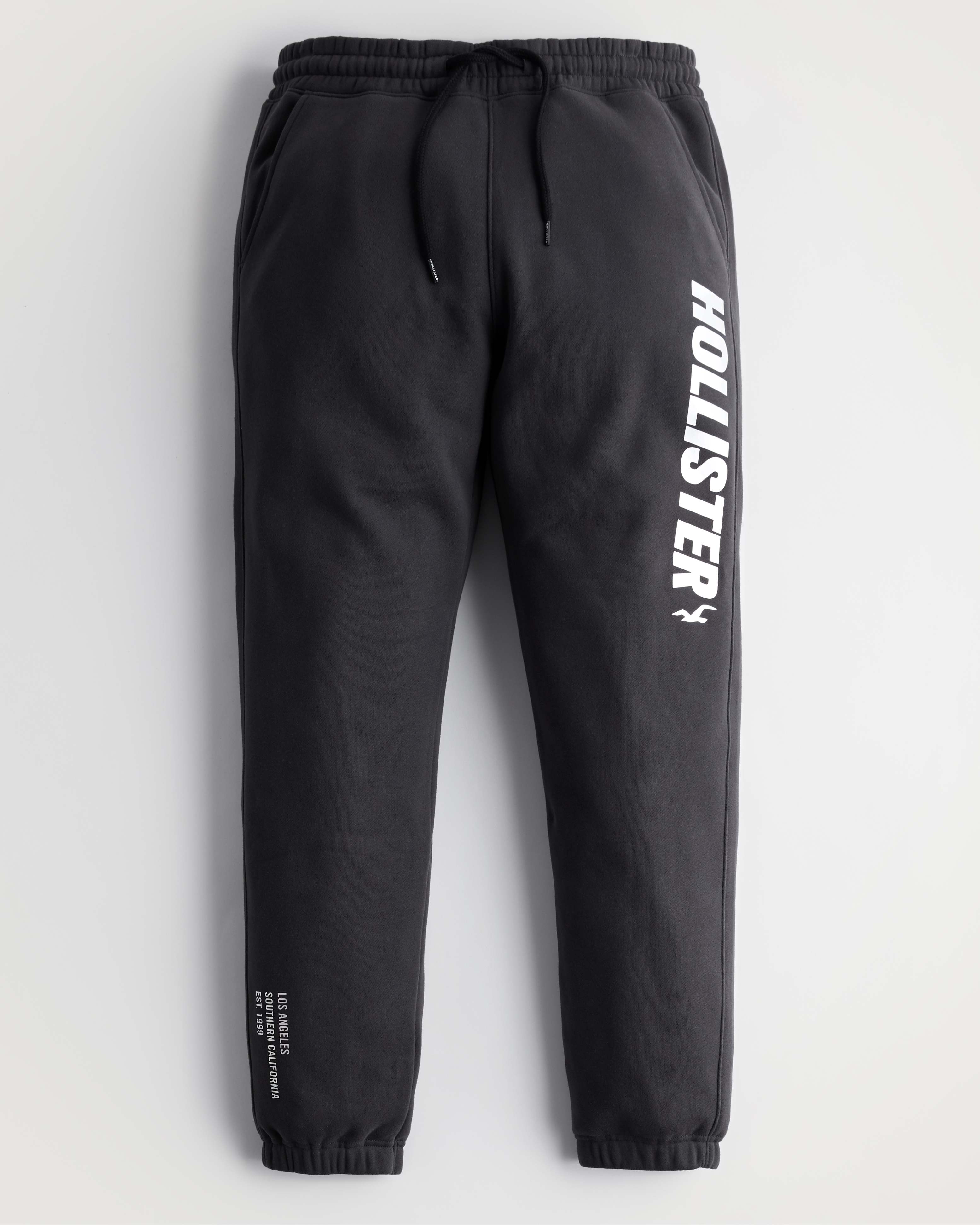 Hollister Relaxed Fleece Holographic Logo Joggers