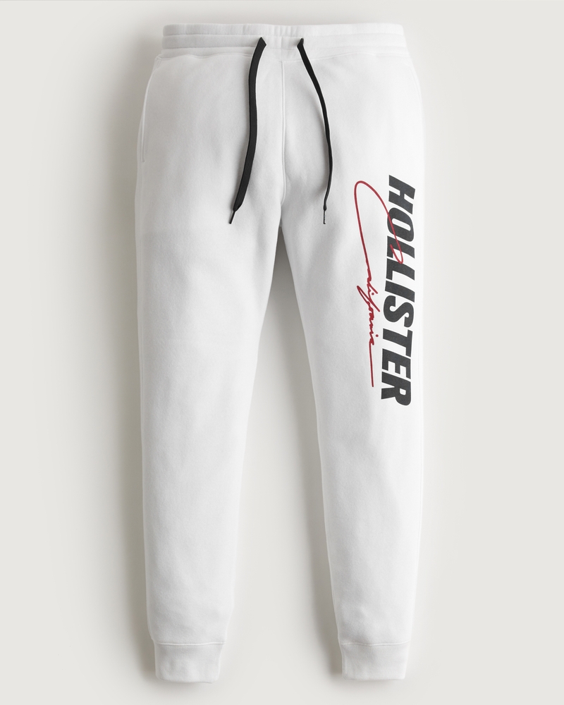 hollister sweatpants white