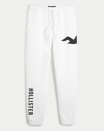 White hollister joggers clearance