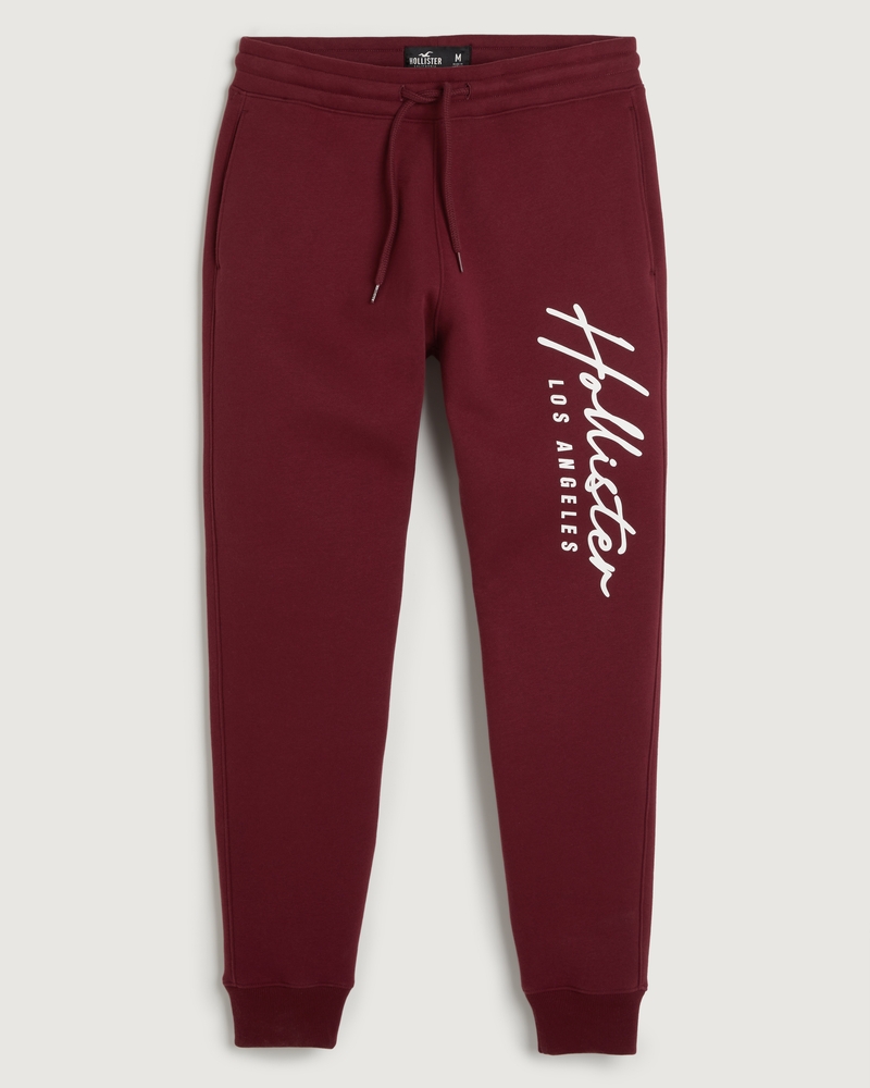 Hollister Pants Small Adult Pink Joggers Sweatpants Pockets Logo