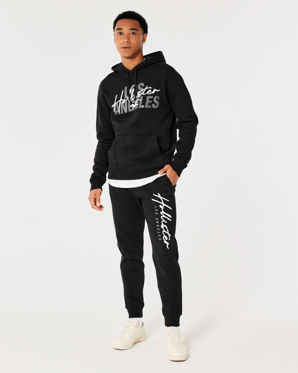 Hollister Fleece Logo Graphic Joggers