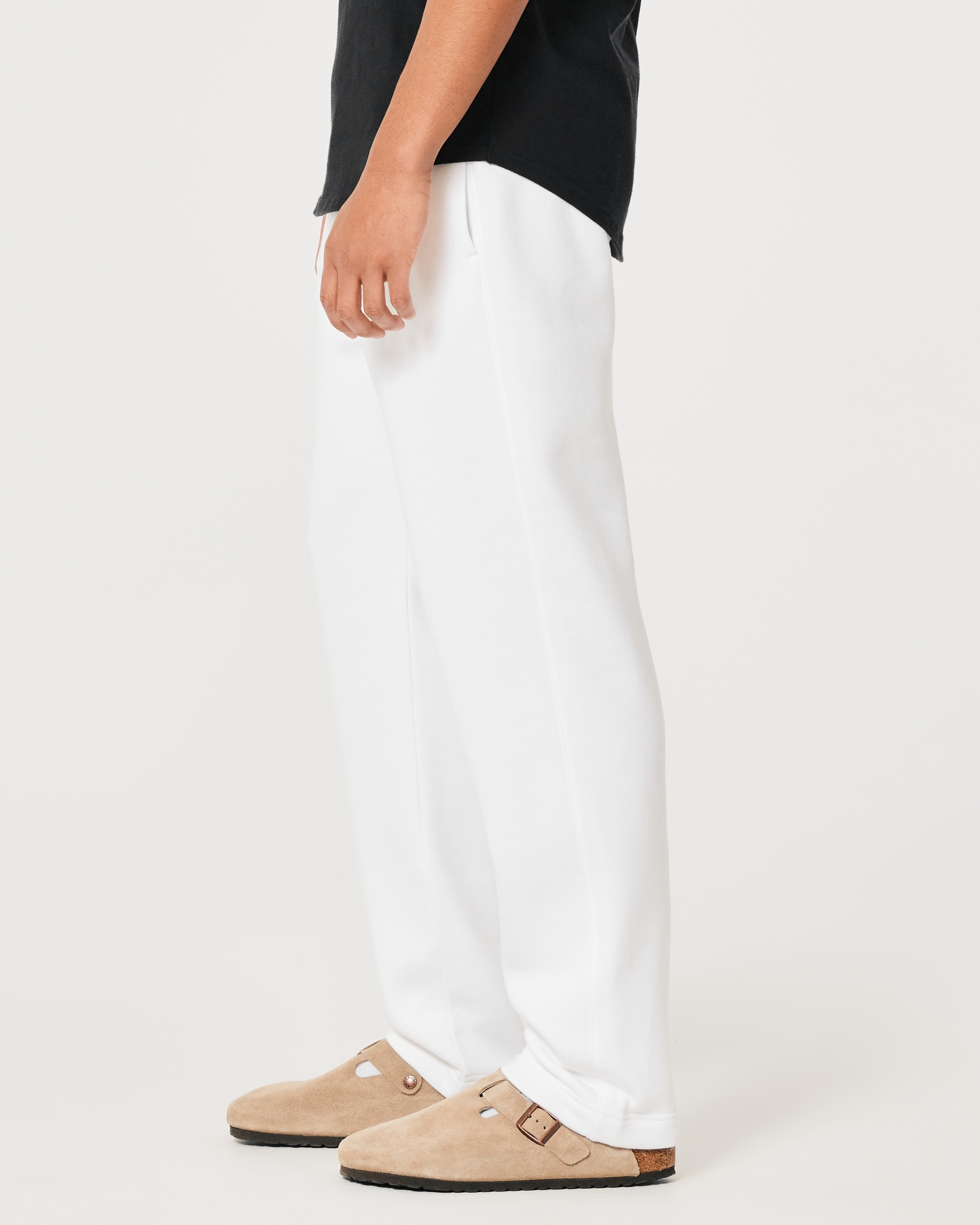 High-rise Straight-leg Sweatpants from Hollister on 21 Buttons