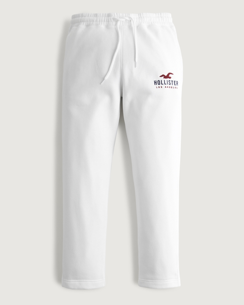 White on sale hollister sweatpants