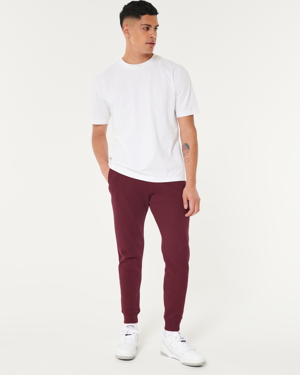 Hollister Men Sweatpants Small Vintage y2k Burgundy Pull On Flare