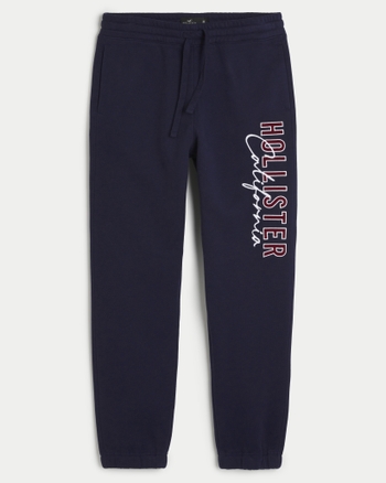 Hollister logo sales sweatpants
