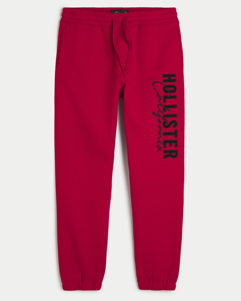 Red hollister sweatpants on sale