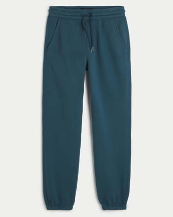 Hollister Graphic Dark Blue Sweatpants Size XS - 62% off