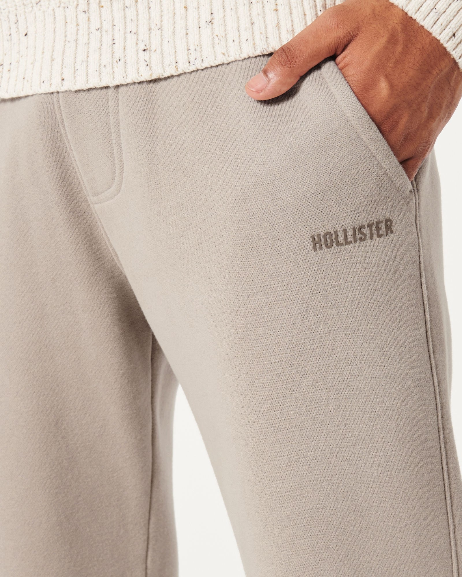 Hollister logo jogger in grey