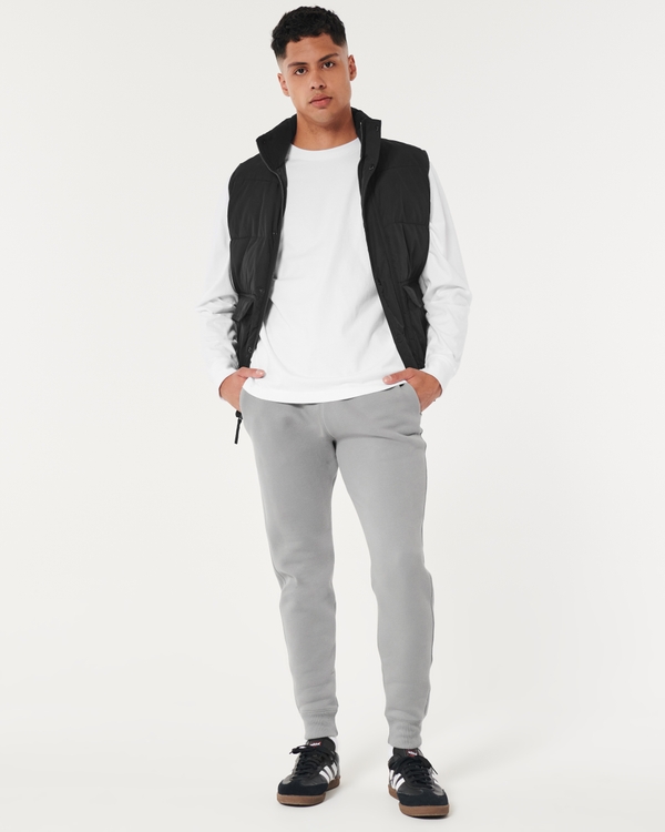 Hollister Feel Good Fleece Joggers, Dark Grey