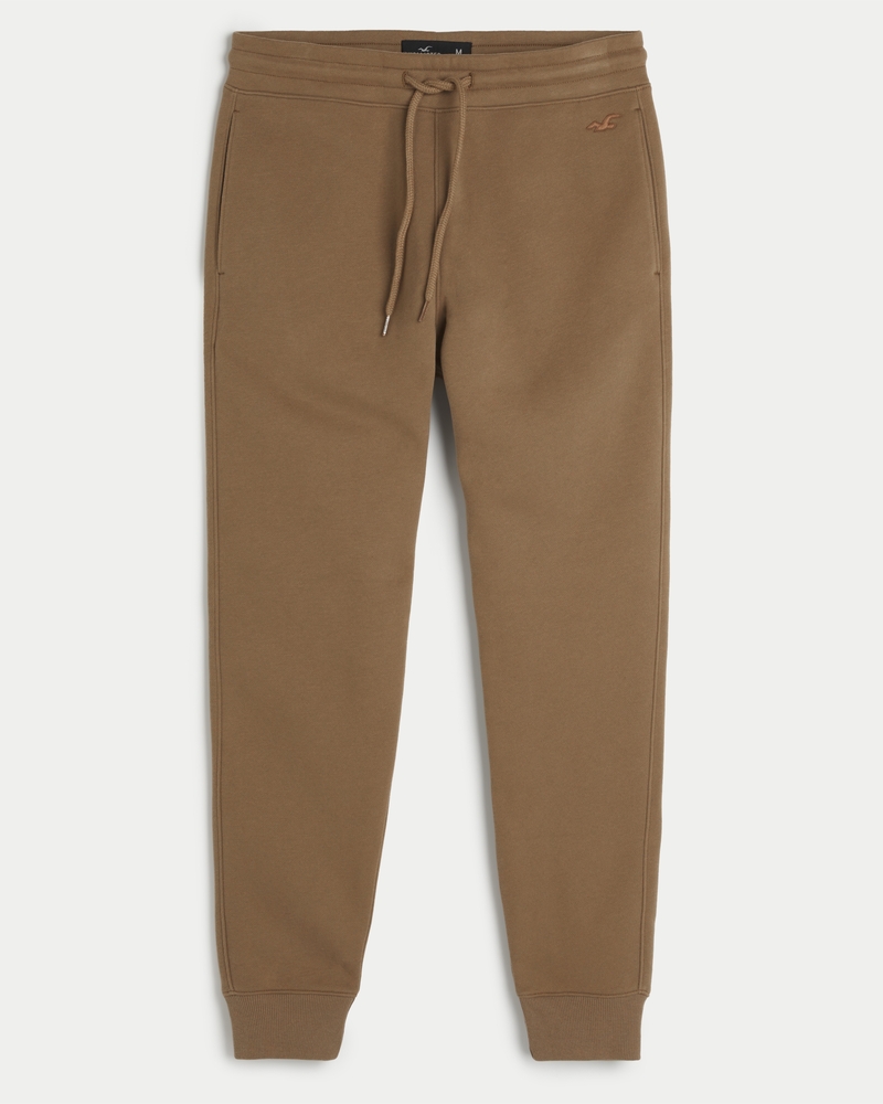 Hollister logo dad sweatpants in burgundy