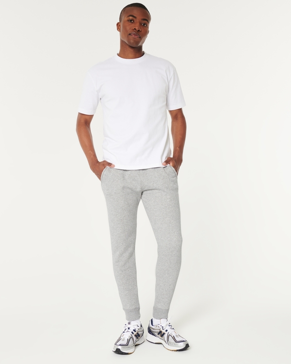 Hollister Feel Good Fleece Joggers, Heather Grey