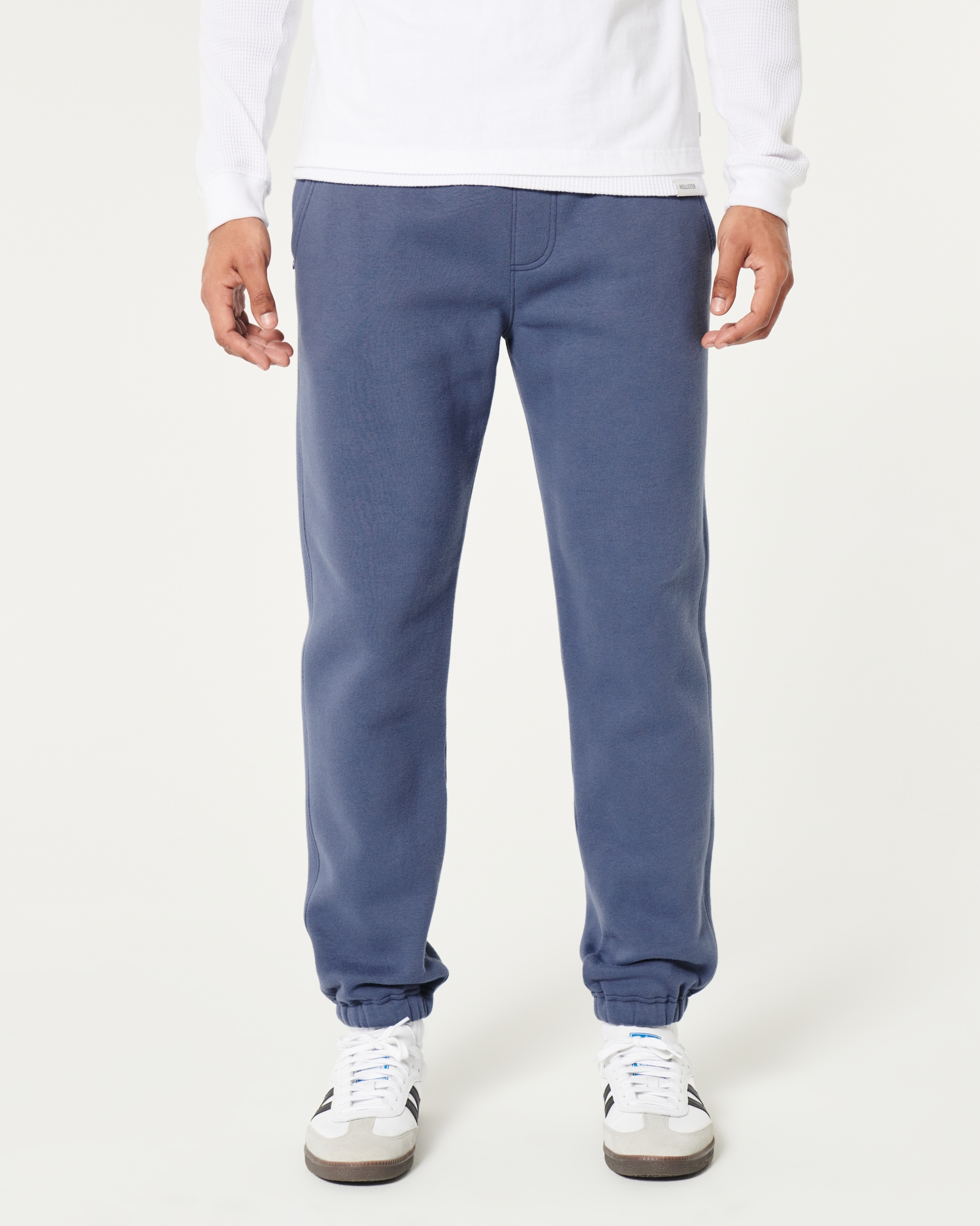 Hollister Relaxed Fleece Holographic Logo Joggers