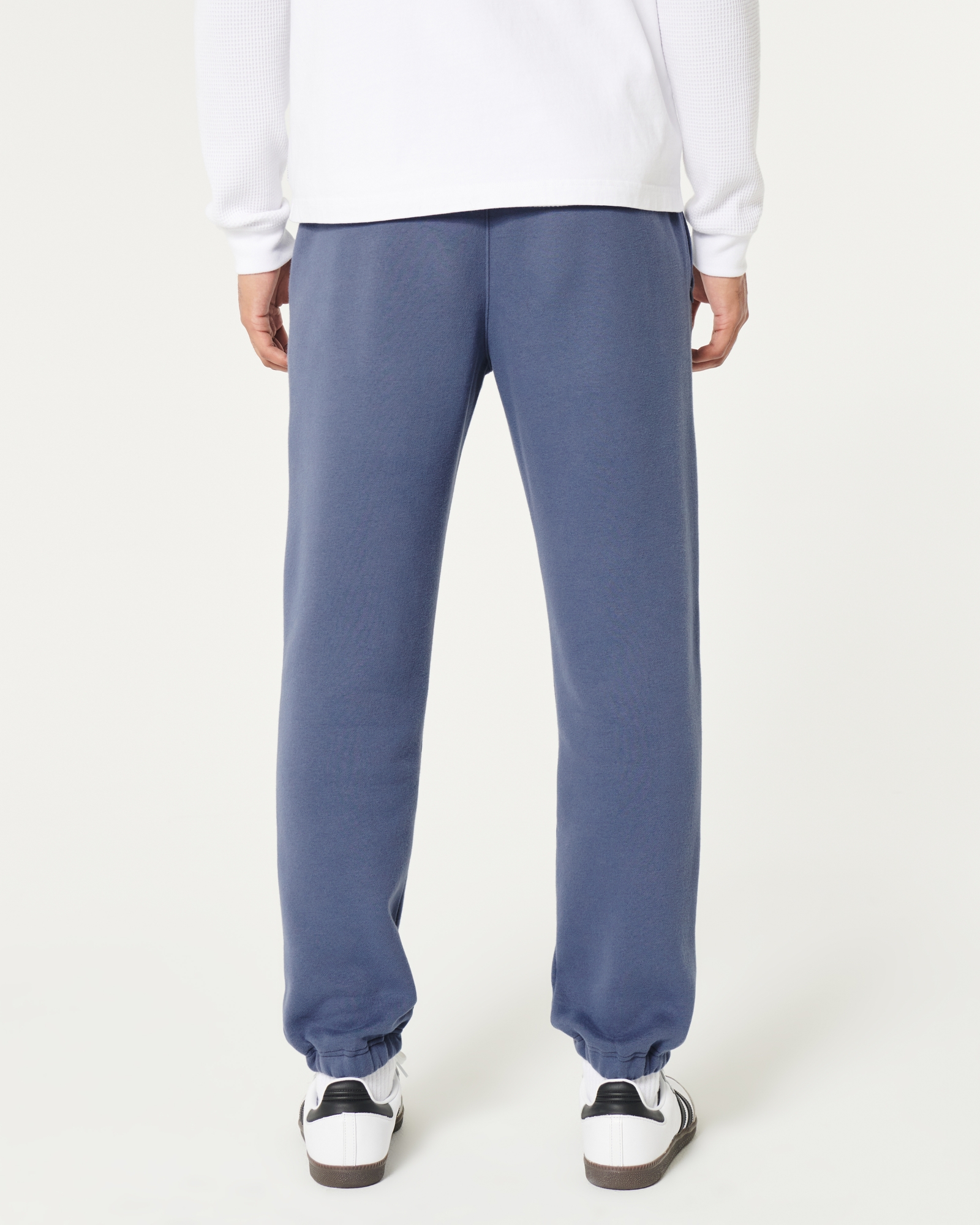 Hollister straight leg logo joggers in grey - ShopStyle Activewear Trousers