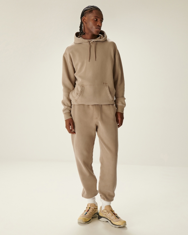 Hollister Co. HEAVYWEIGHT STRAIGHT SWEATPANTS - Tracksuit bottoms