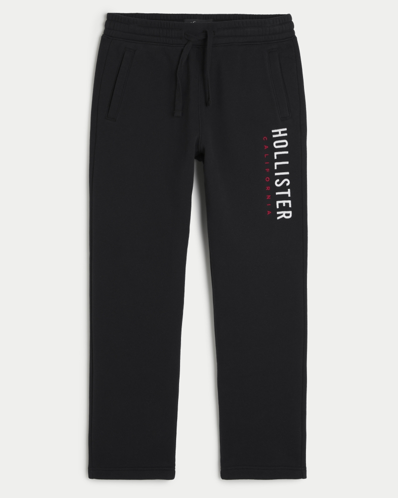 Men's Straight Logo Graphic Sweatpants, Men's Sleepwear & Loungewear