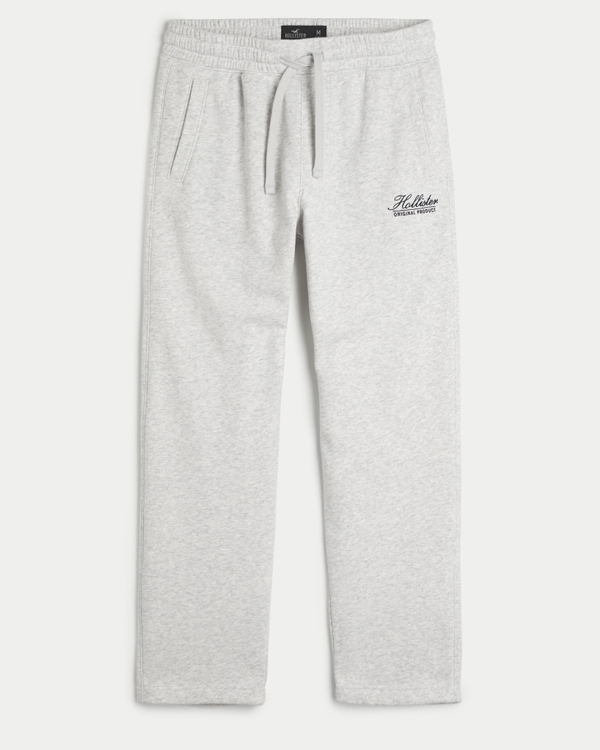 Hollister sport highlight logo cuffed sweat joggers in black